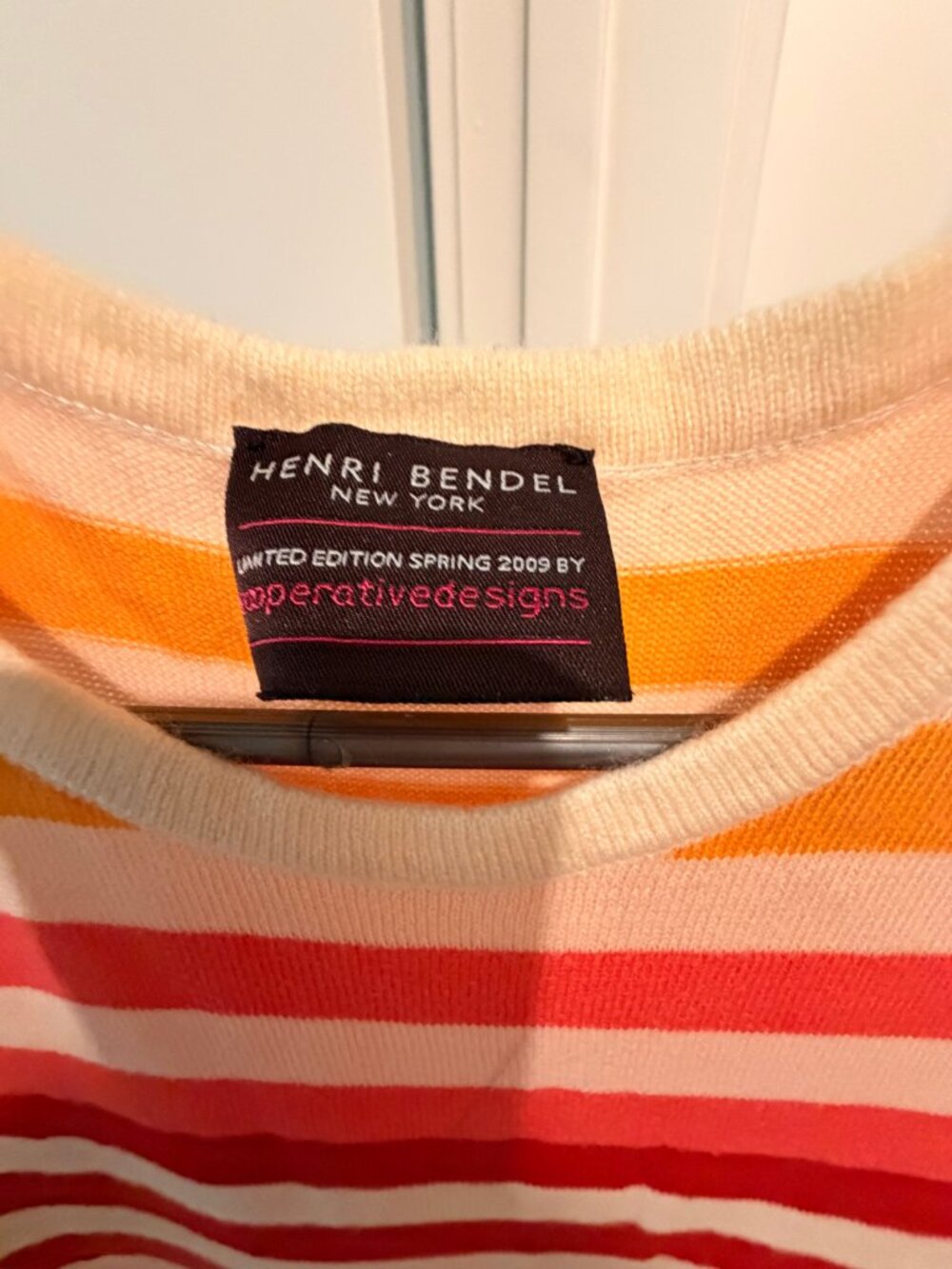 Henri Bendel Knit Striped Dress - Picture 5 of 5